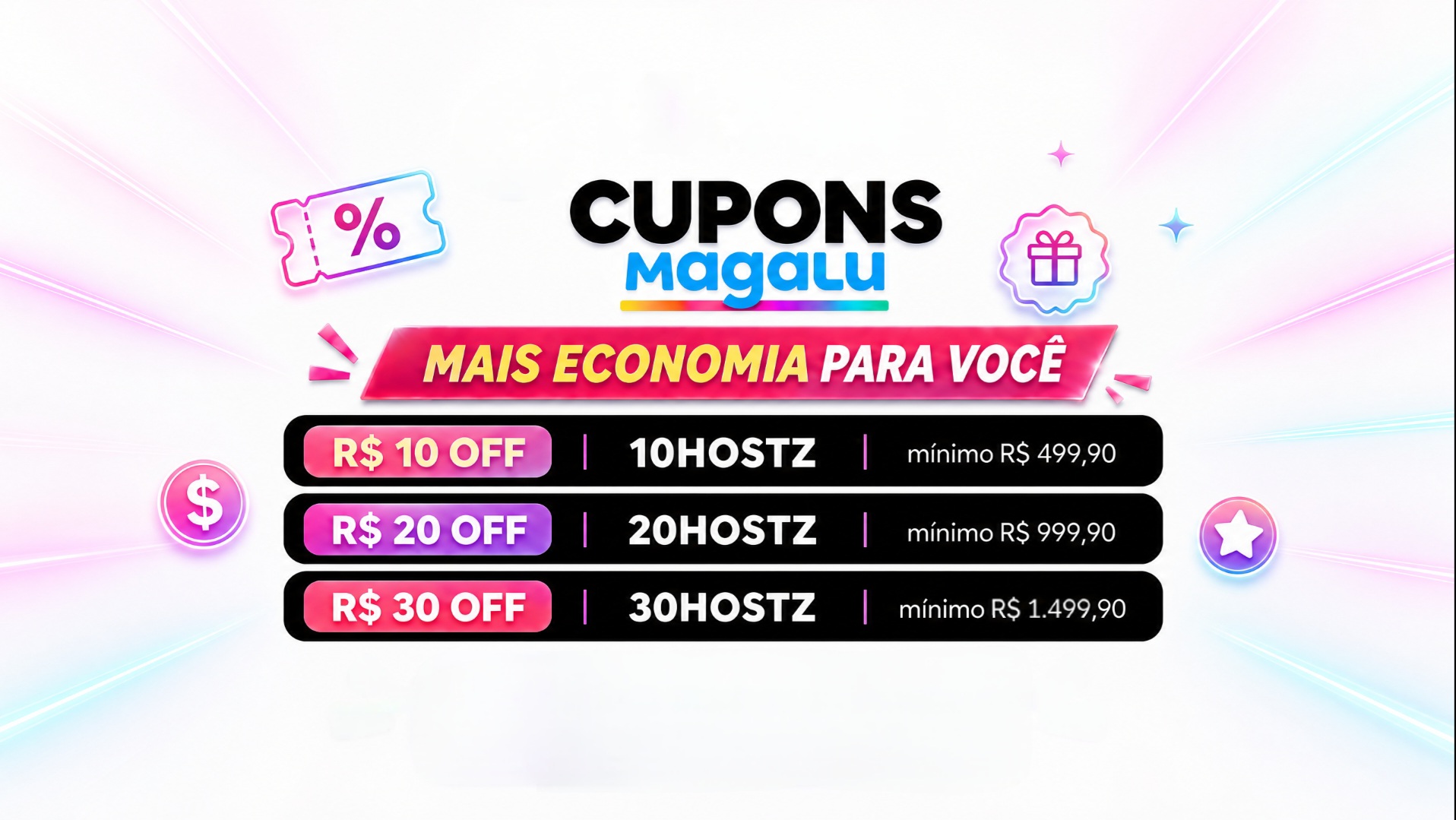 Cupons Magalu: descontos exclusivos