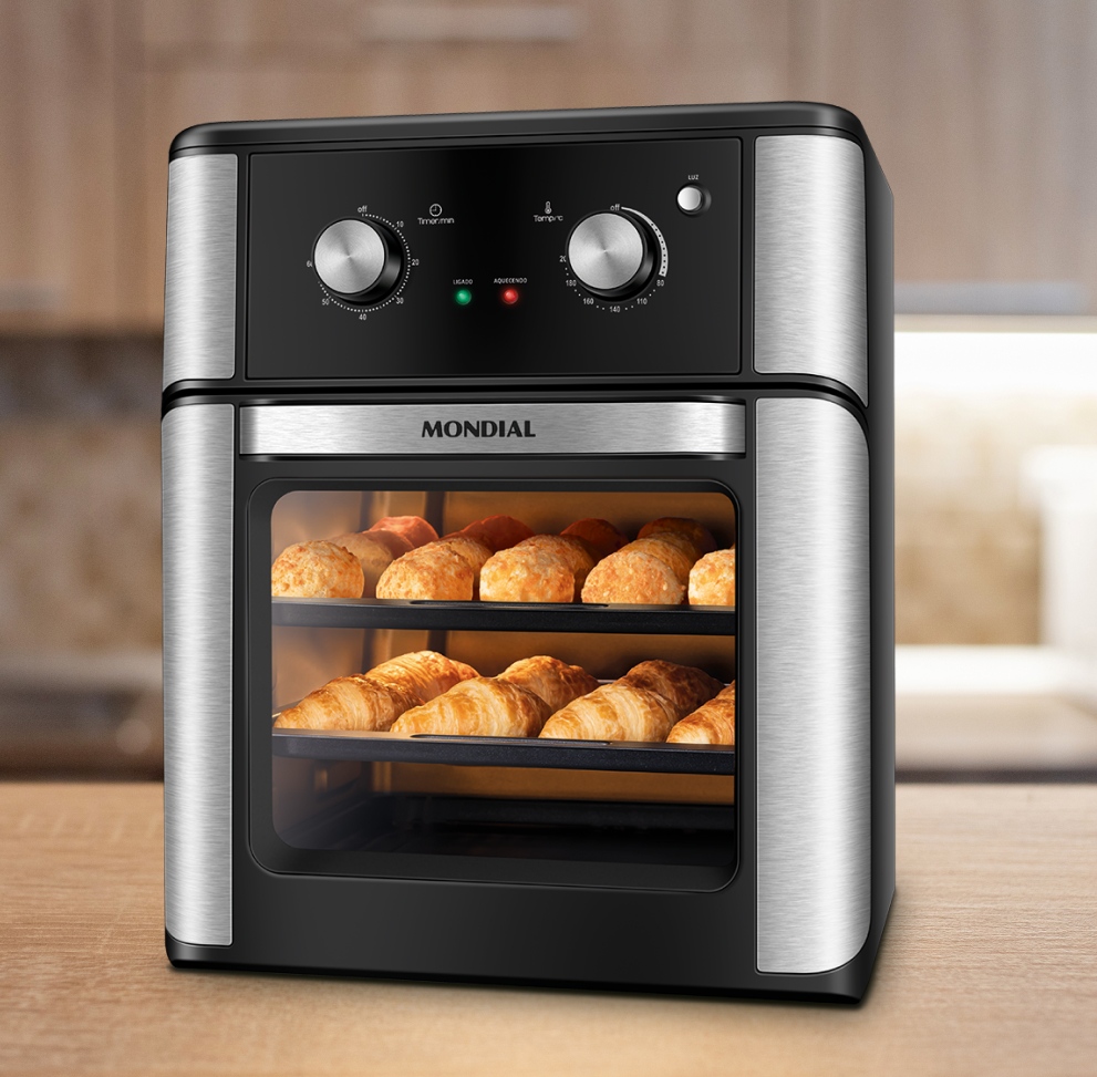 Air Frver Mondial Fornd Oven AFON-12L-BI Preto