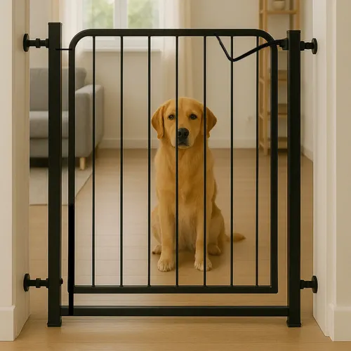 Portão Pet Cães Cachorro Grade Segurança Bebês 78 A 122cm